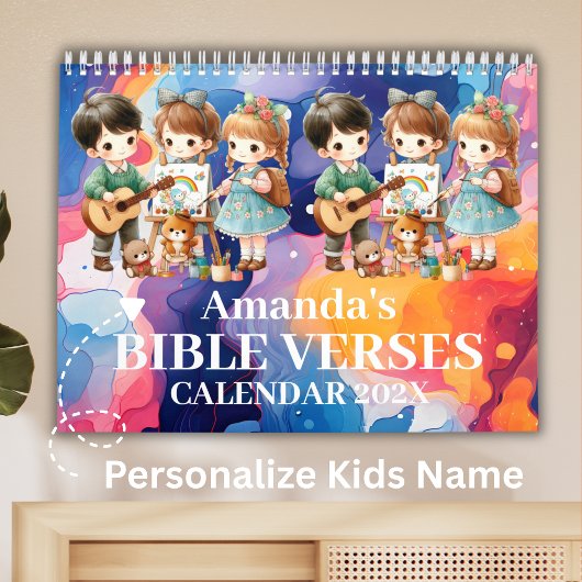 2026 Personalized Kids Bible Verse Kalender