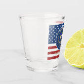 2026 persoonlijke boodschap VS 250 jaar herdenking Shot Glas (Links)