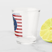 2026 persoonlijke boodschap VS 250 jaar herdenking Shot Glas (Rechts)