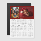 2026 Persoonlijke foto's mini kalender (Voorkant / Achterkant)