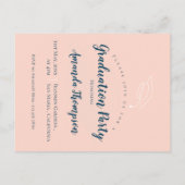 2026 Photo Grad Announcement & Party Invitation Briefkaart (Achterkant)