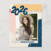 2026 Photo Grad Announcement & Party Invitation Briefkaart (Voorkant)