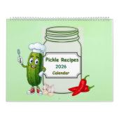 2026 Pickle Calendar with Recipes Kalender (Hoes)