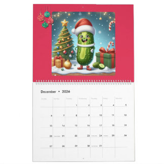 2026 Pickle Character Themed Kalender