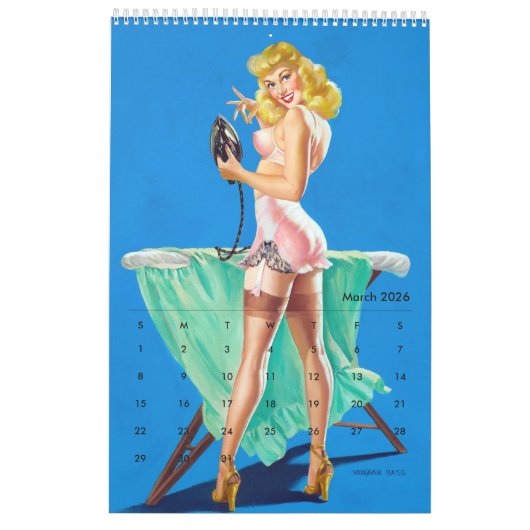 2026 Pin Up Calendar Kalender (Mar 2026)