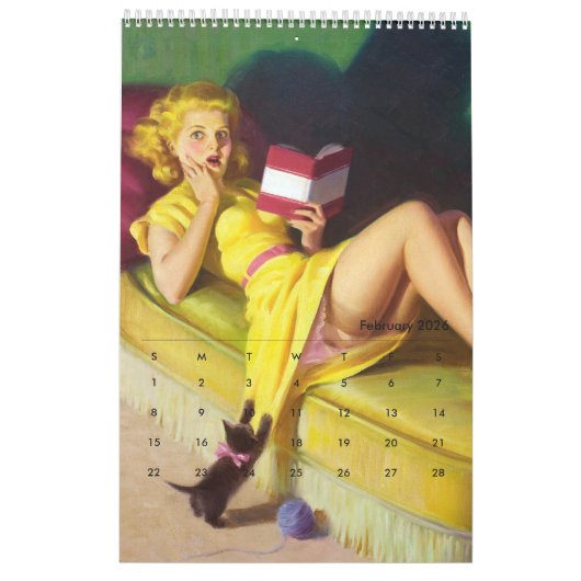 2026 Pin Up Calendar Kalender (Feb 2026)