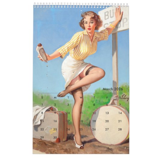 2026 Pin Up Calendar Kalender (Mar 2026)