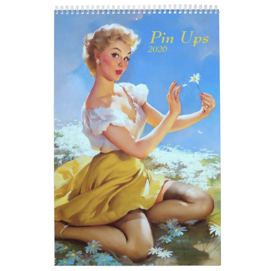 2026 Pin Up Calendar Kalender (Hoes)