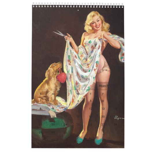 2026 Pin Up Calendar Kalender (Mar 2026)