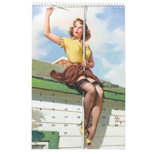 2026 Pin Ups Calendar Kalender (Mar 2026)