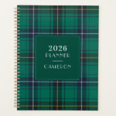 2026 Plaid Clan Henderson Tartan Checkered Planner (Voorkant)