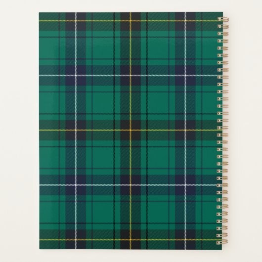 2026 Plaid Clan Henderson Tartan Checkered Planner (Achterkant)