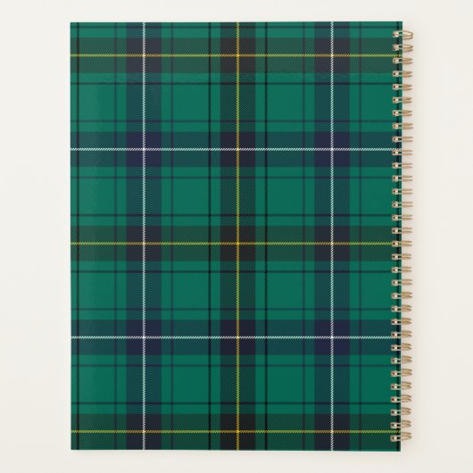 2026 Plaid Clan Henderson Tartan Checkered Planner (Achterkant)