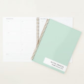 2026 Plannen Moderne Minimalistische Mint Groene P Planner (Display)