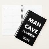 2026 Planner For Men Man Cave Planner White Font (Display)