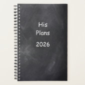 2026 Planner For Men Plans Chalkboard Style (Voorkant)