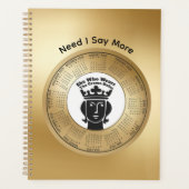 2026 Planner Funny She Who Wears The Crown Rules (Voorkant)
