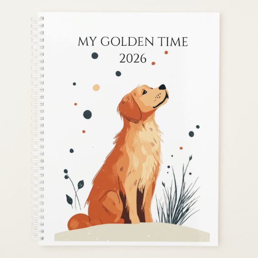 2026 Planner | Gift For Golden Retriever Lovers (Voorkant)