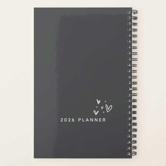 2026 PLANNER - Grappige kattenplanner (Achterkant)