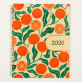 2026 Planner | Orange Citrus Botanical Design (Voorkant)