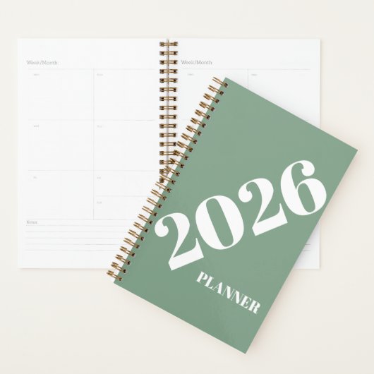 2026 Planner Spiraalgebonden Minimalistisch (Display)