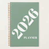 2026 Planner Spiral Bound Minimalist (Voorkant)
