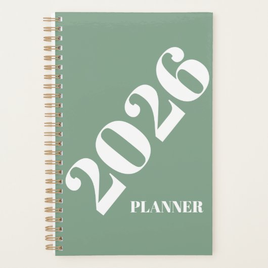 2026 Planner Spiral Bound Minimalist (Voorkant)