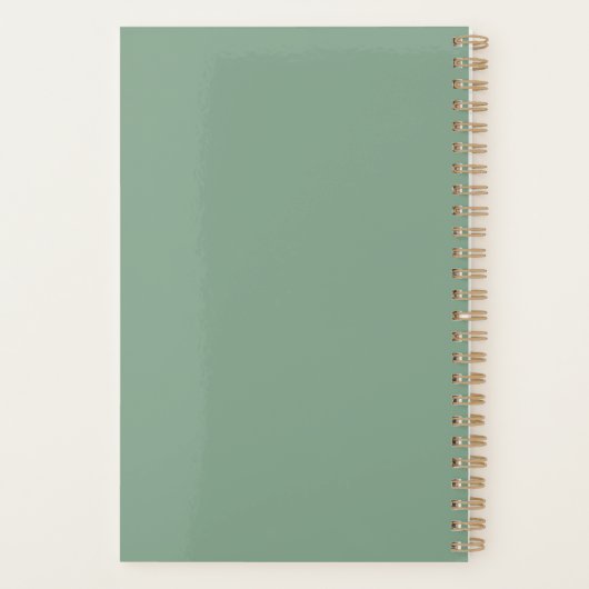 2026 Planner Spiral Bound Minimalist (Achterkant)