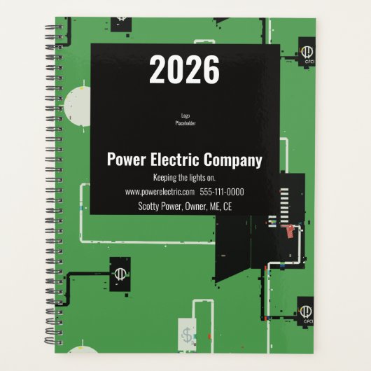 2026 Planner voor Elektrotechnische Bouw (Voorkant)