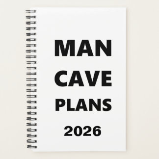 2026 Planner voor mannen Man Cave-plannen Zwarte l