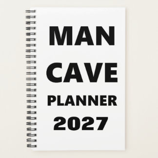 2026 Planner voor mannen Man Cave Planner Zwart le