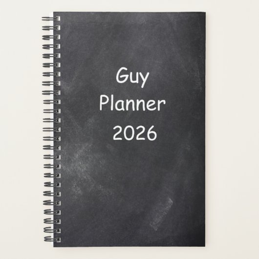 2026 Planner voor mannen Mannen Planner Krijtbord (Voorkant)