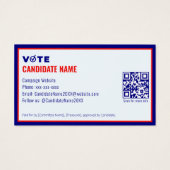 2026 Politieke campagne Kandidaat Verkiezingsconta Visitekaartje (Achterkant)