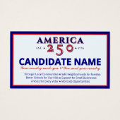 2026 Politieke campagne Kandidaat Verkiezingsconta Visitekaartje (Voorkant)