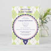 2026 Politieke Kandidaat Golf Scramble Fundraiser Kaart (Staand voorkant)