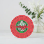 2026 Portugese kalender Prettig kerstfeest Feestdagenkaart (Staand voorkant)