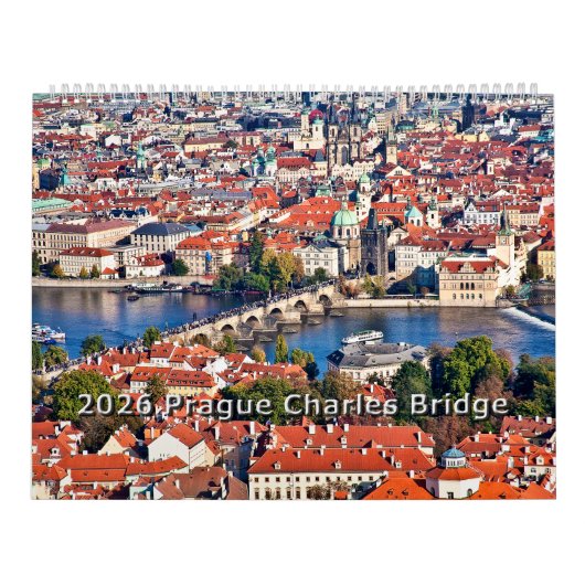 2026 Praag - Charles Bridge kalender (Hoes)