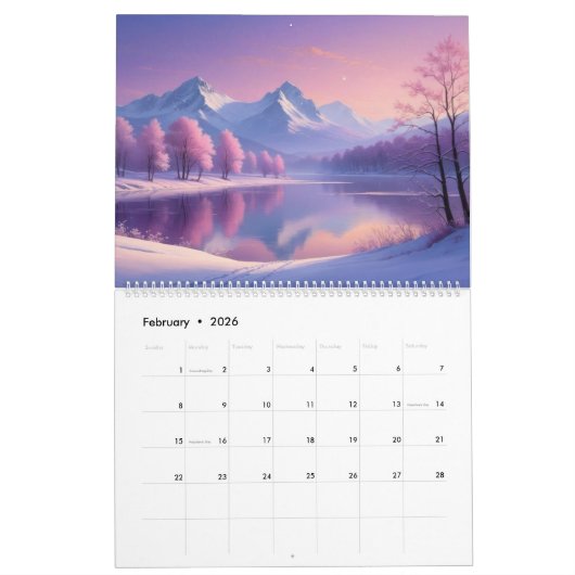 2026 Prachtige kalender (Feb 2026)