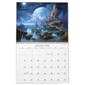 2026 Prachtige landschappen 5 Fantasy Nachtlandsch Kalender (Jan 2026)