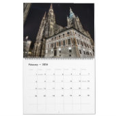 2026 Prague - St.Vitus Cathedral at Night Calendar Kalender (Feb 2026)