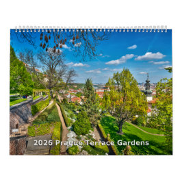 2026 Prague - Terrace Gardens Calendar Kalender