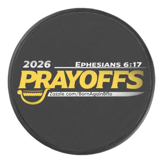 2026 PRAYOFFS  HOCKEY PUCK (Voorkant)