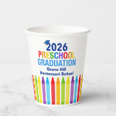 2026 Preschool Graduation Custom School Party Papieren Bekers (Voorkant)