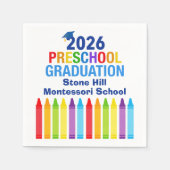 2026 Preschool Graduation Custom School Party Servet (Voorkant)