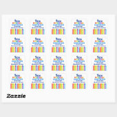 2026 Preschool Graduation Custom School Party Vierkante Sticker (Vel)