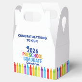 2026 Preschool Graduation Party Custom Graduate Bedankdoosjes (Geopend)