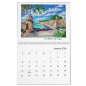 2026 Puerto Rico 12-maands kalender (Jan 2026)