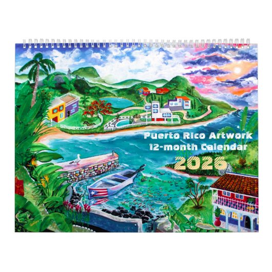 2026 Puerto Rico Kunst Kalender (Hoes)