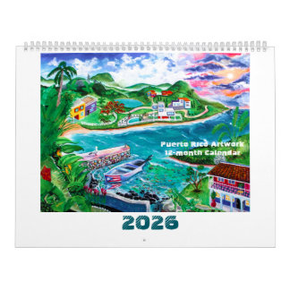 2026 Puerto Rico kunstwerk Kalender