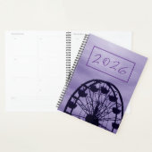 "2026" Purple Ferris Wheel Skyline Planner (Display)